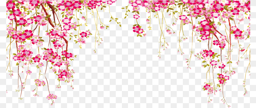 Border Flowers Vector, Flower, Petal, Plant, Art Clipart PNG
