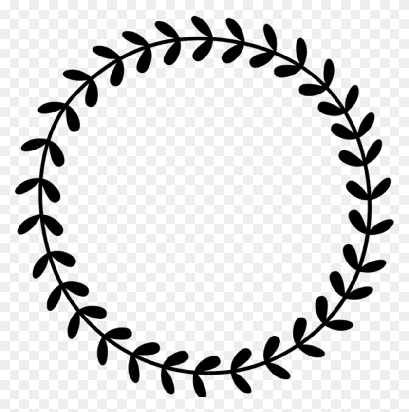 1012x1021 Border Frame Leaves Vines Wreath Circle Round Border 2 Corinthians 12 9, Oval HD PNG Download