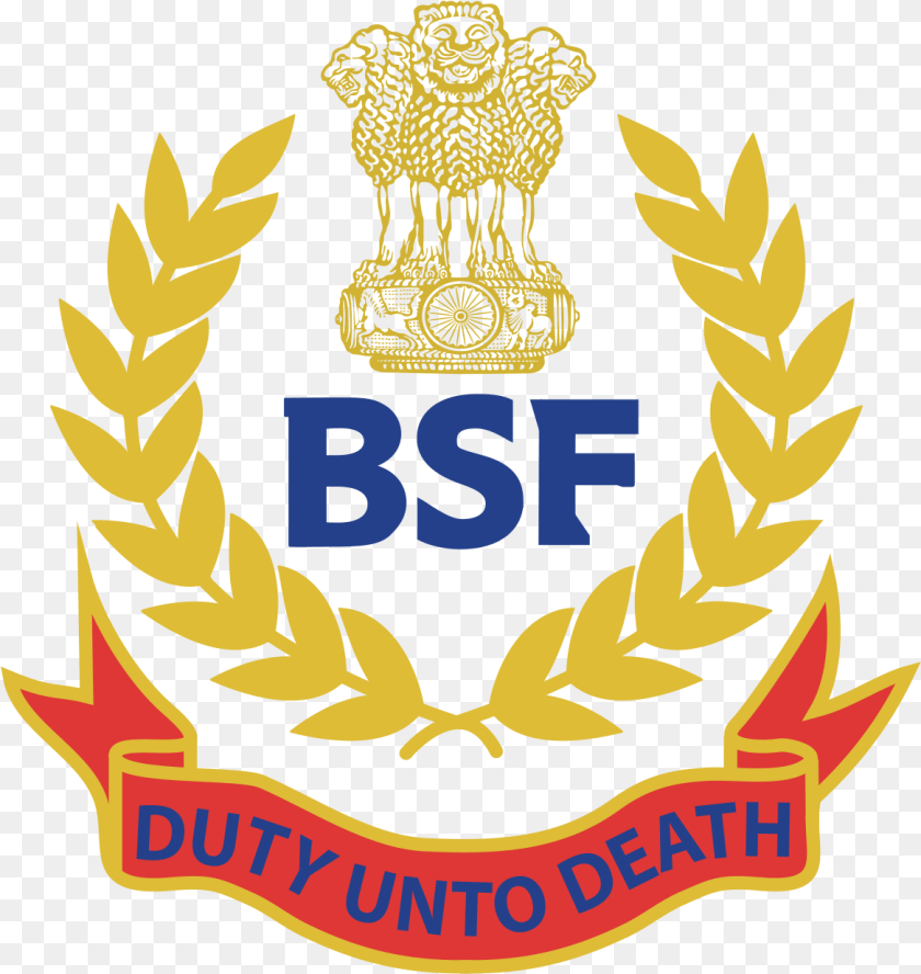 1168x1235 Border Security Force Logo, Badge, Emblem, Symbol, Animal Transparent PNG