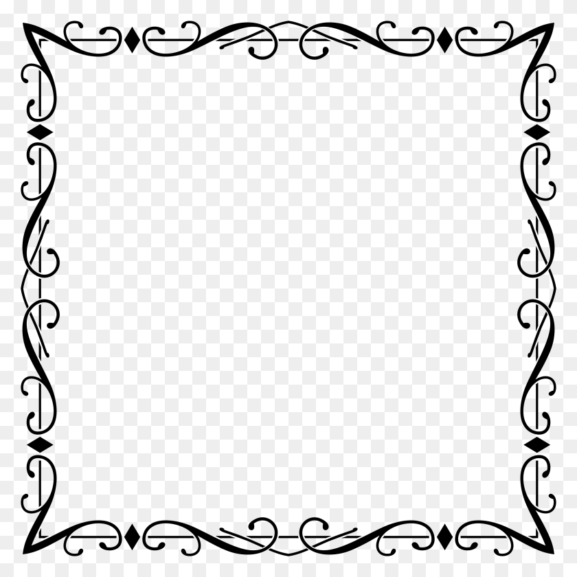 2350x2350 Border Vector Classy Fancy Border Transparent Background, Gray, World Of Warcraft HD PNG Download