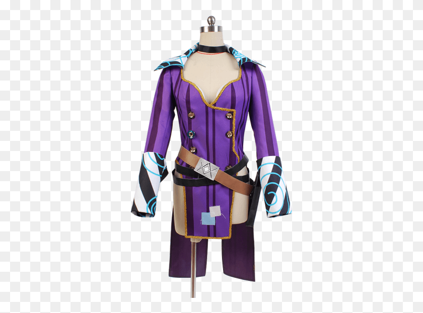323x562 Borderlands 2 Mad Moxxi Purple Uniform Cosplay Costume Mad Moxxi Purple Outfit, Clothing, Apparel, Long Sleeve HD PNG Download