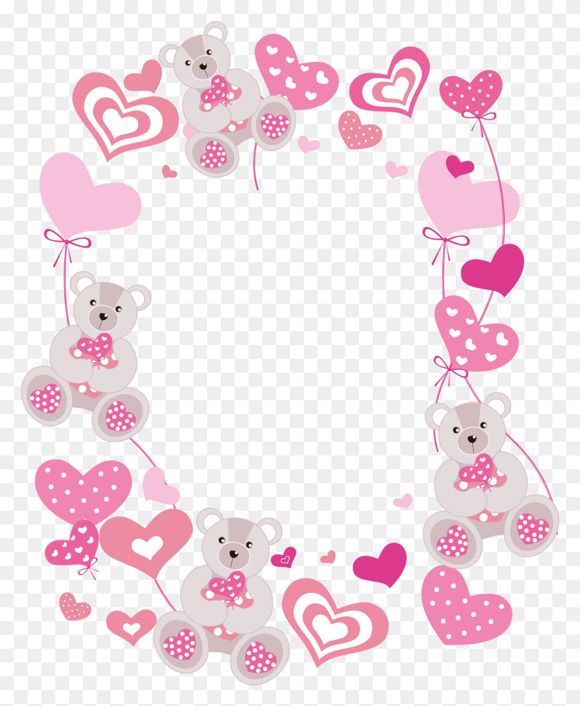 1473x1819 Borders For Paper Borders And Frames Cute Frames Cute Heart Frame, Plant, Graphics HD PNG Download