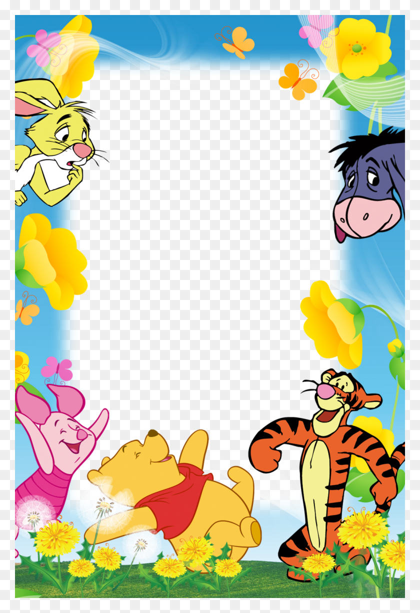 1070x1600 Borders For Paper Borders And Frames Frames Winnie The Pooh Border Design, Graphics, Person HD PNG Download