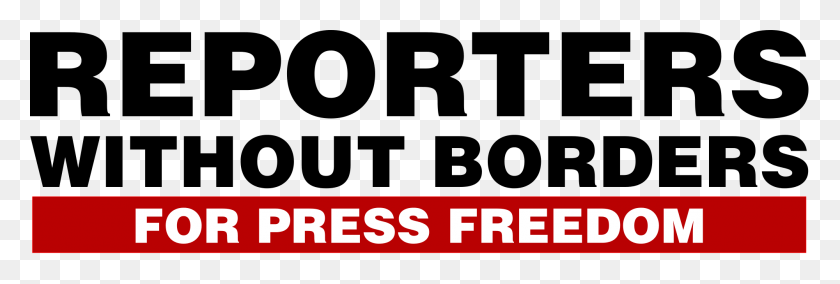2000x575 Borders Svg Logo Reporters Without Borders Logo, Text, Symbol, Alphabet HD PNG Download