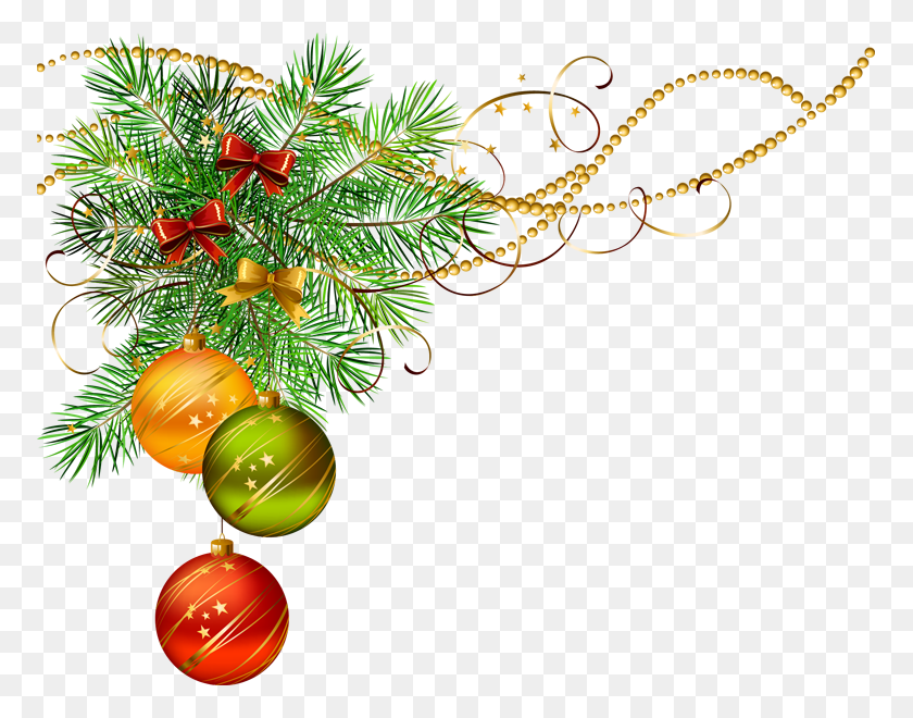 771x600 Bordes Navidad Christmas Balls With Leaves, Plant, Tree, Vegetation HD PNG Download