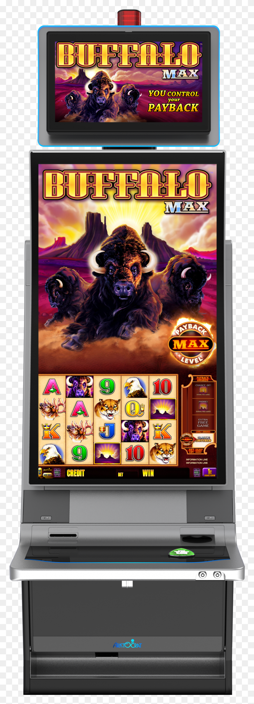 1141x3313 Borgata Players Love The Buffalo Slot Series And The Aristocrat Helix Xt, Phone, Electronics, Mobile Phone HD PNG Download