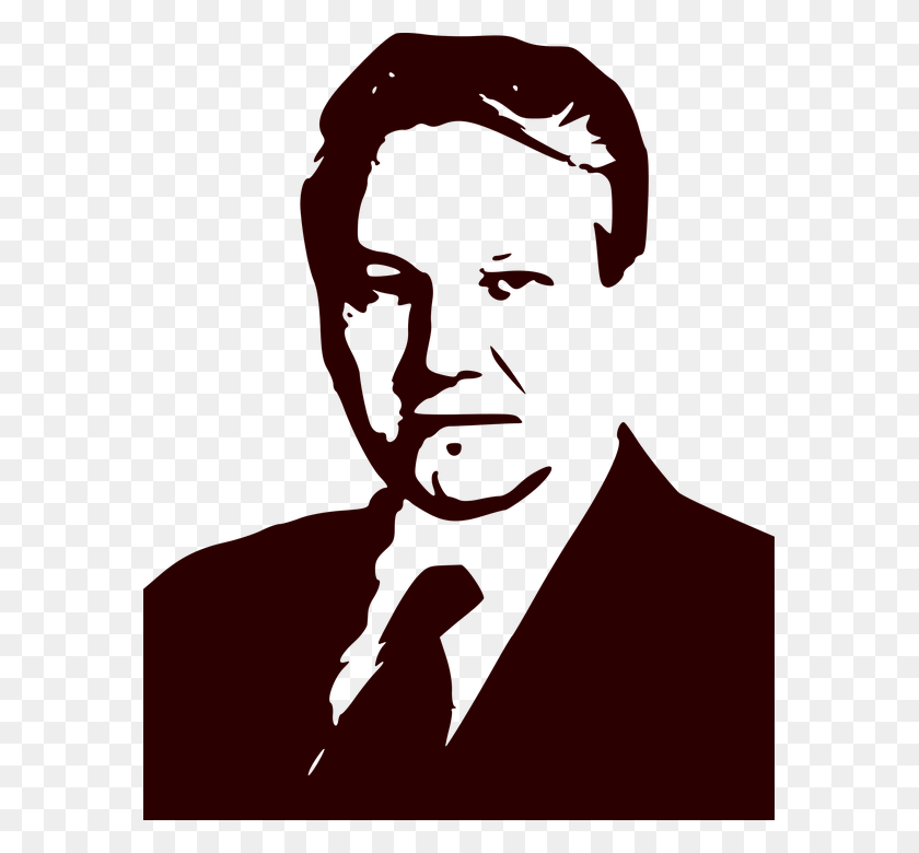 577x720 Борис Ельцин Советский Российский Политик Президент Иллюстрация, Лицо, Человек, Человек Hd Png Скачать