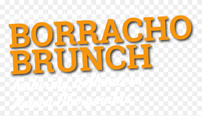 886x480 Borracho Brunch Promo Orange, Текст, Алфавит, Этикетка Hd Png Скачать