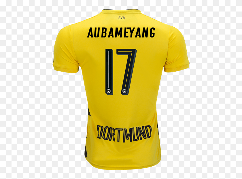 478x562 Borussia Dortmund 1718 Home Jersey Aubameyang Playera Borussia Dortmund 2018, Clothing, Apparel, Shirt HD PNG Download