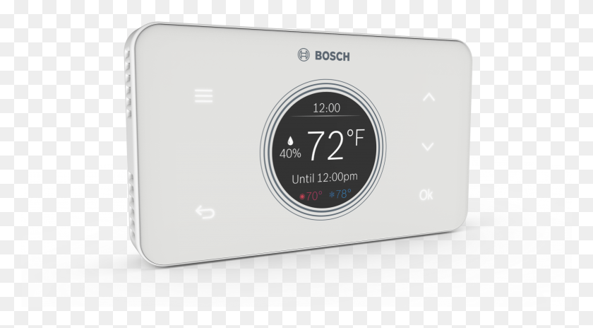 3841x1993 Bosch Connected Control Bcc50 Thermostat Image Gebotsschilder, Text, Clock, Alarm Clock HD PNG Download