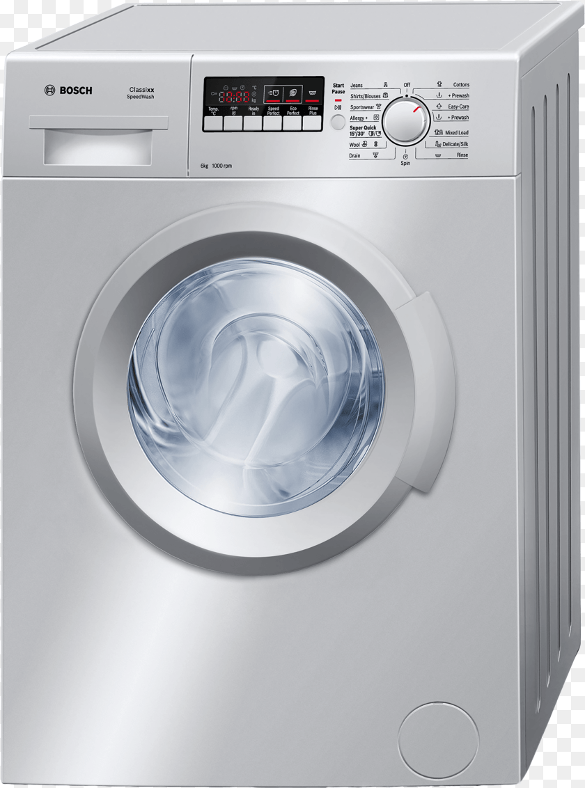 Bosch Front Loader Washing Machine Model Bosch Classixx 6 Varioperfect Manual, Appliance, Device, Electrical Device, Washer Clipart PNG