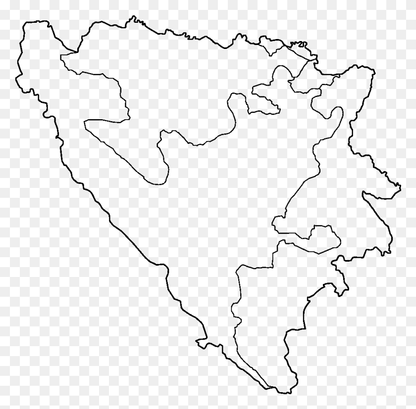 972x956 Районы Боснии И Герцеговины Пустая Пустая Карта Боснии, Серый, World Of Warcraft Hd Png Скачать