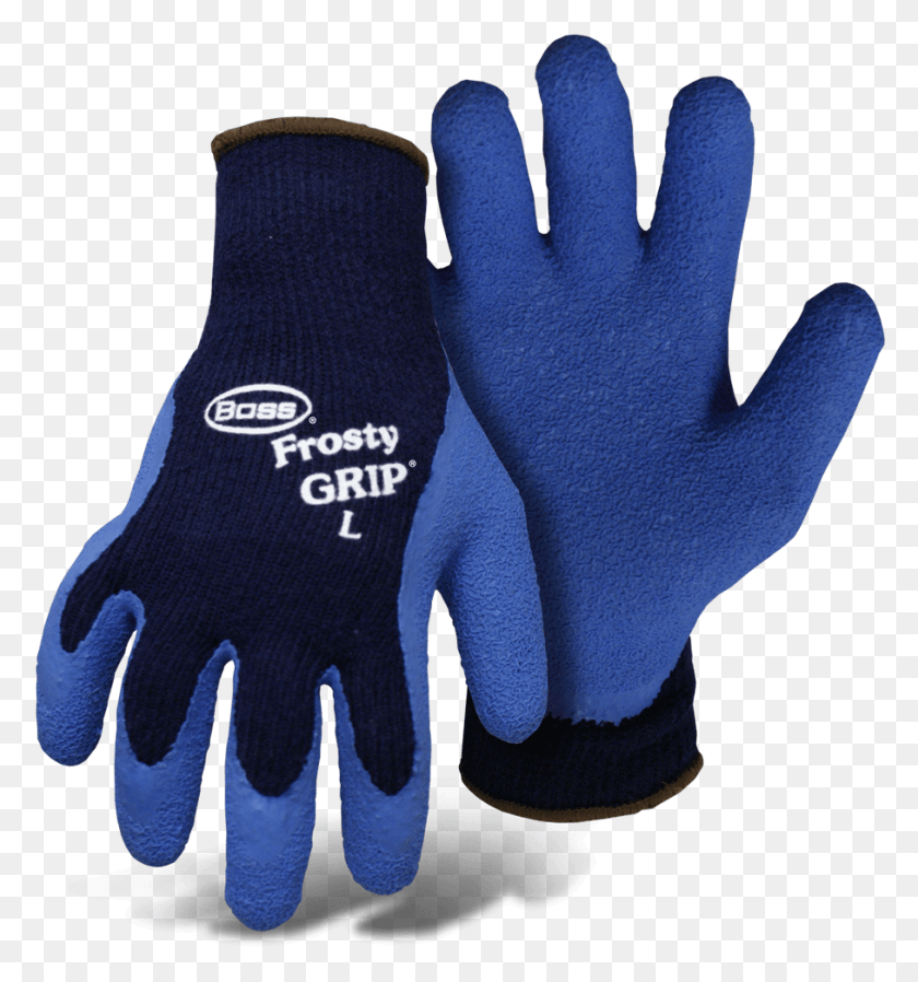 908x976 Boss Frosty Grip Gloves Glove, Clothing, Apparel HD PNG Download