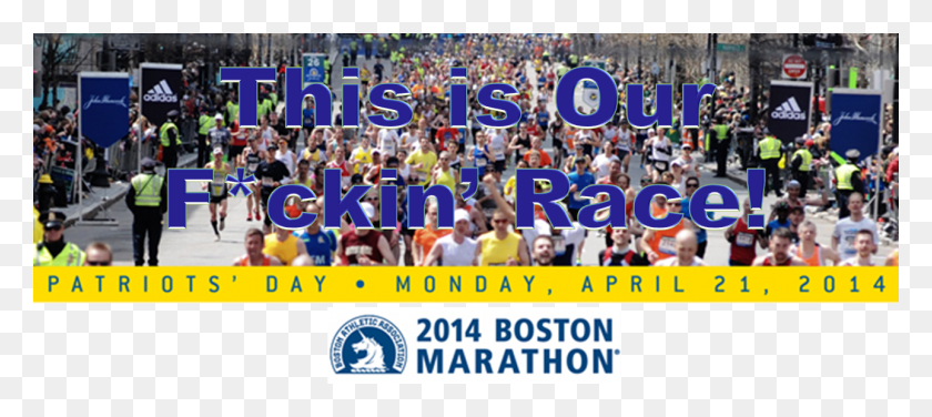 1288x522 Boston 2014 Boston Marathon, Person, Human, Crowd HD PNG Download