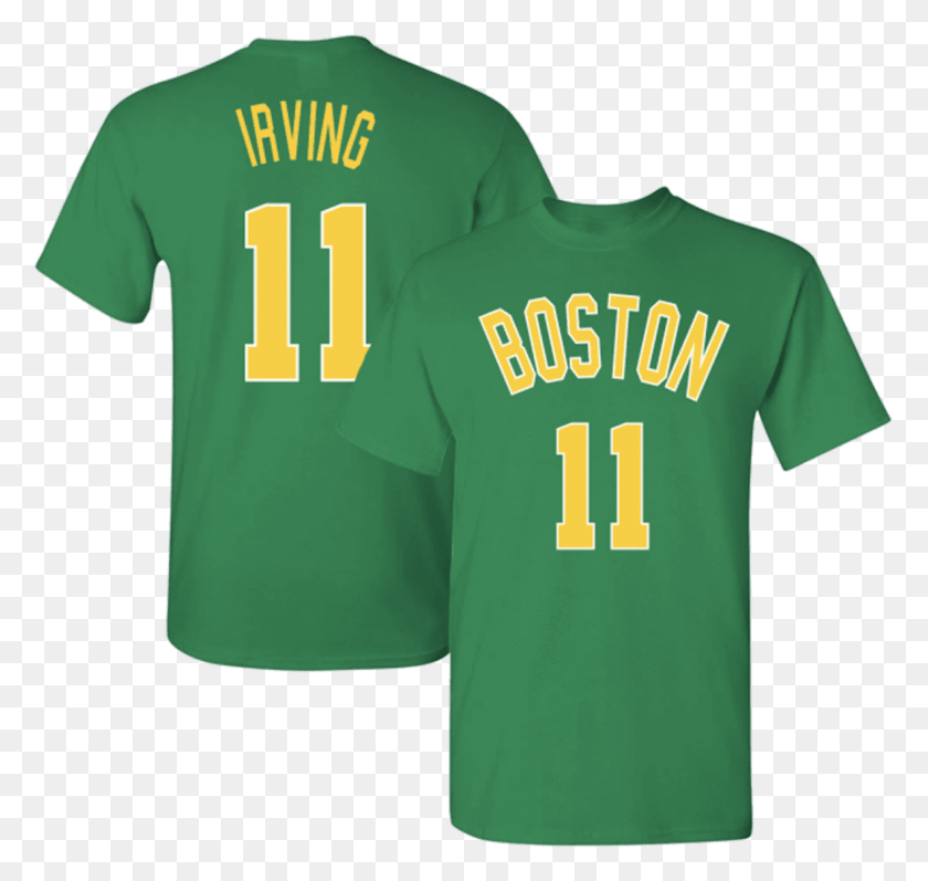 1181x1117 Boston Celtics Kyrie Irving 2018 City Edition Camiseta Deportiva, Ropa, Vestimenta, Camiseta Hd Png