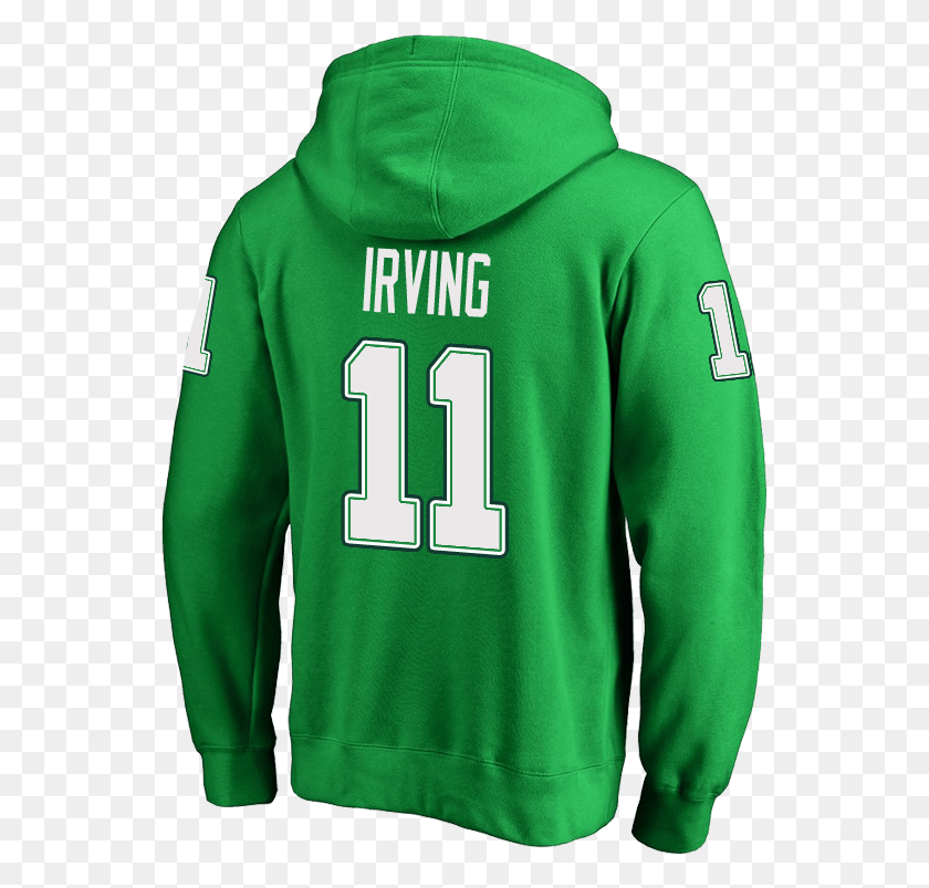 549x743 Boston Celtics Kyrie Irving Men39s Green St Hoodie, Clothing, Apparel, Sweatshirt HD PNG Download