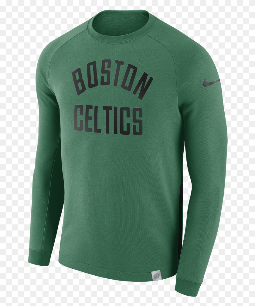 660x949 Boston Celtics Nike Modern Men39s Long Sleeve Nba Crew Long Sleeve T Shirt Nba Nike Bostic Celtics, Clothing, Apparel, Long Sleeve HD PNG Download