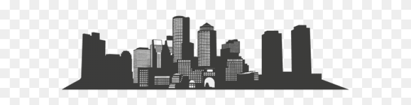 589x155 Boston Clipart City Skyline, Plan, Plot, Diagram HD PNG Download