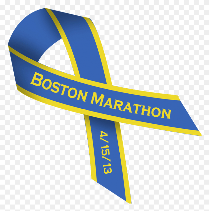 806x813 Boston Marathon Bombing Ribbons This Blue Background Boston Bombing No Background, Sash, Text, Belt HD PNG Download