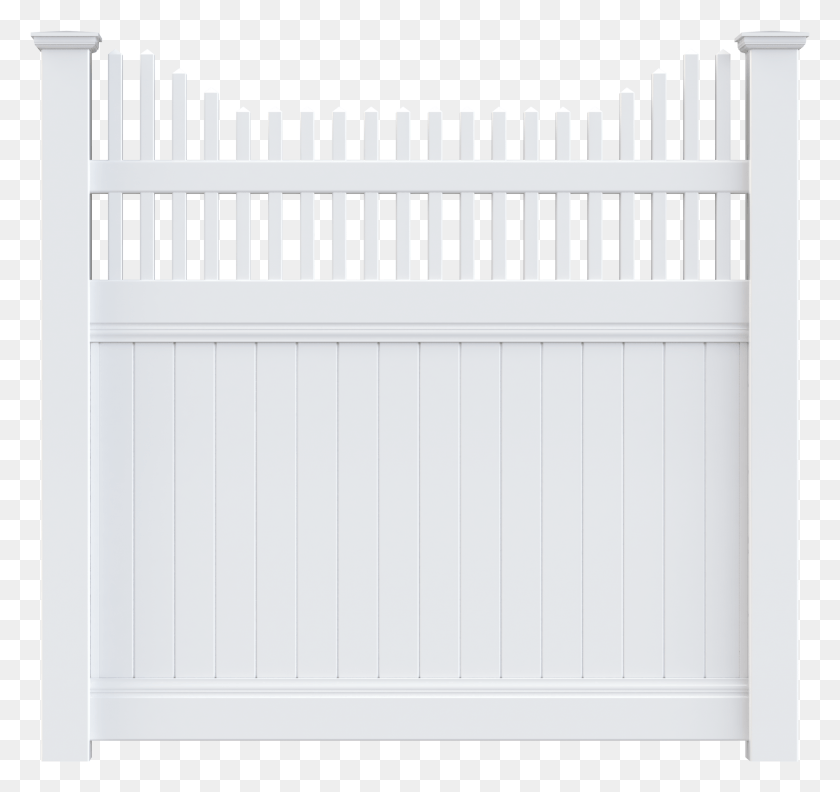 2507x2354 Boston Privacy Fence New England Fence Top Accent Gate, Picket, Crib, Furniture HD PNG Download