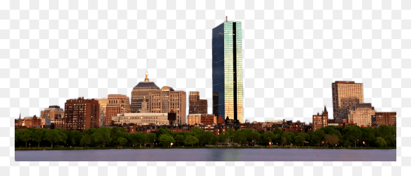 1024x395 Boston Sticker Skyline, High Rise, City, Urban HD PNG Download