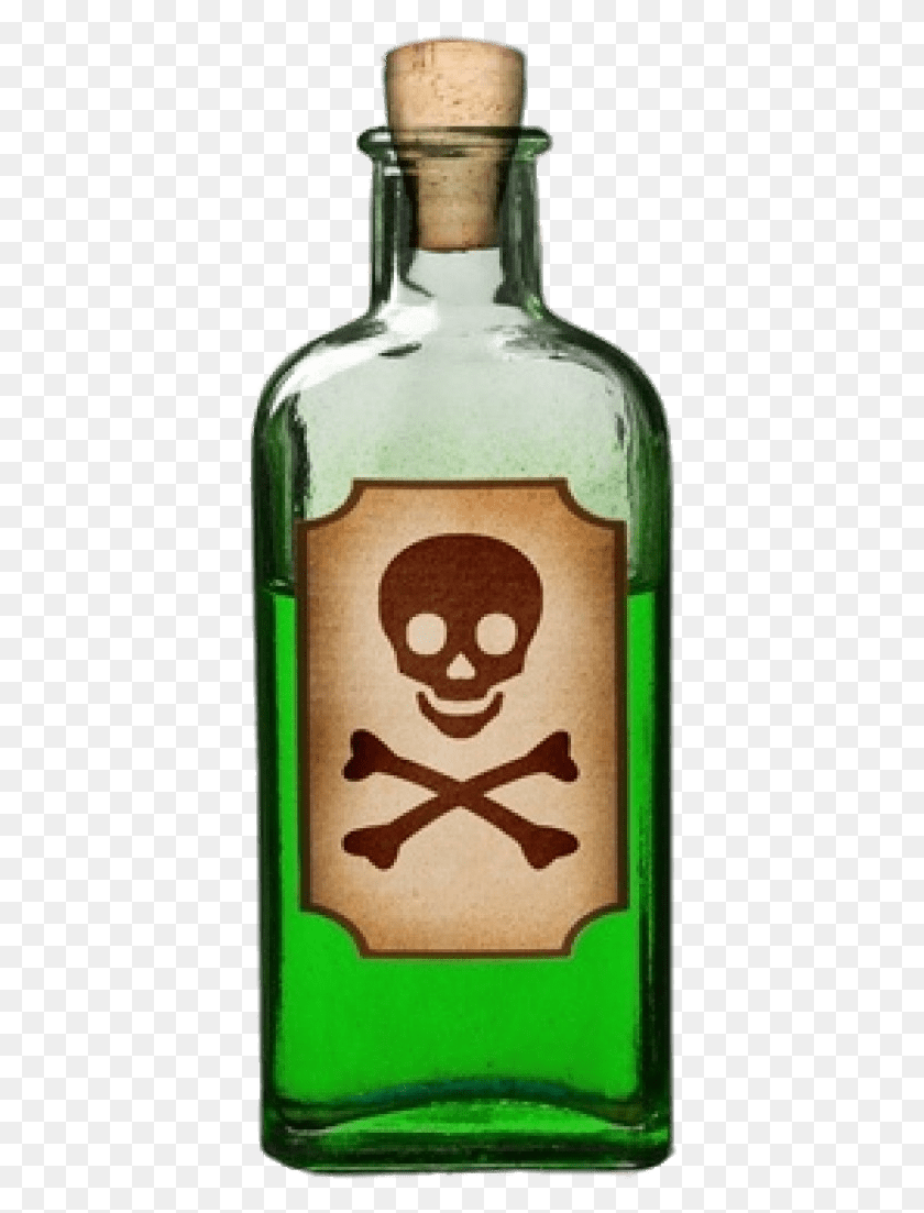392x1043 Bottle Of Green Poison Poison Bottle, Absinthe, Liquor, Alcohol HD PNG Download