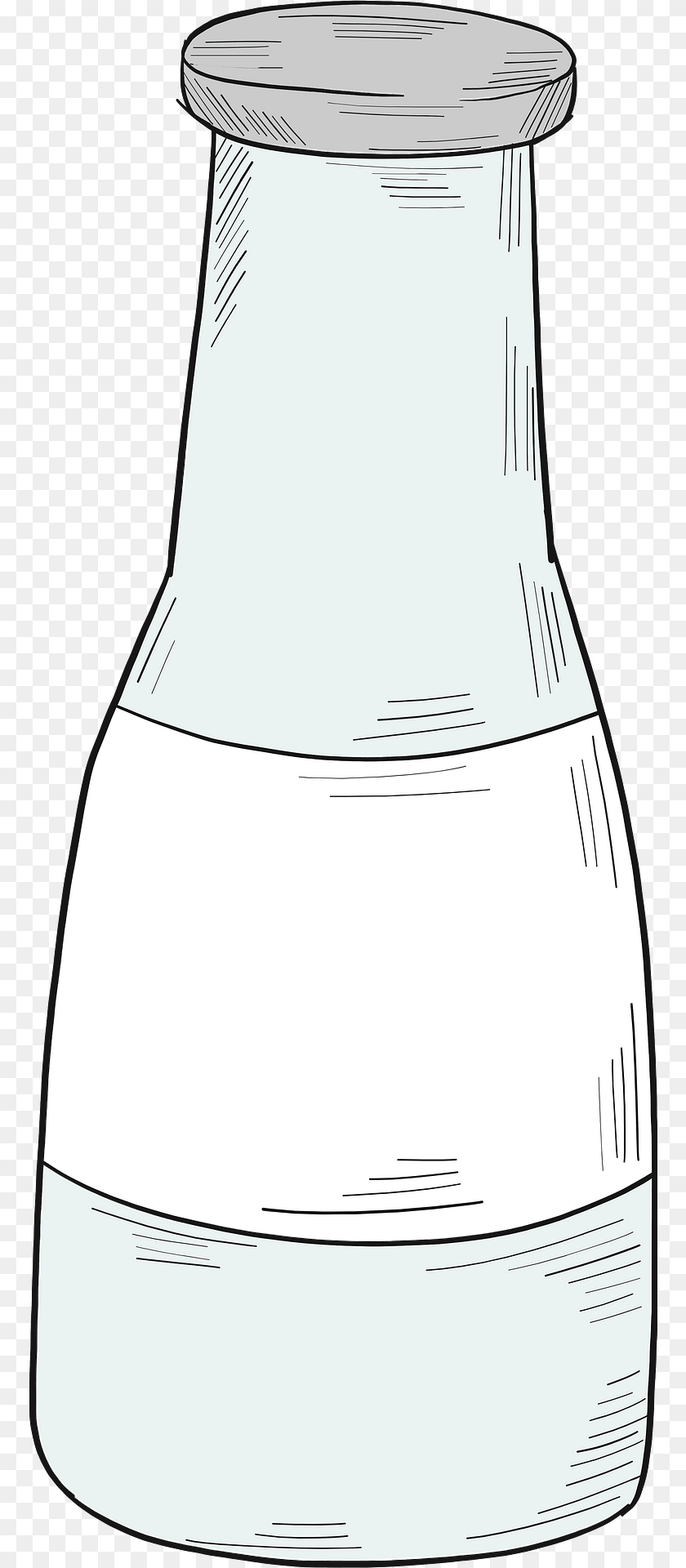 769x1920 Bottle Of Milk Clipart, Jar, Pottery, Vase, Tin Sticker PNG