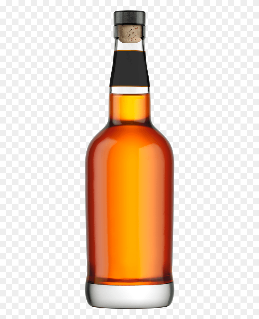 296x973 Bottle Of On A Bottle Of Whiskey, Beer, Alcohol, Beverage HD PNG Download