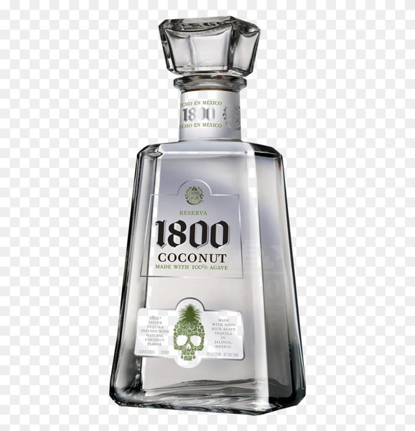 401x813 Bottle Shot Coconut Tequila, Liquor, Alcohol, Beverage Descargar Hd Png