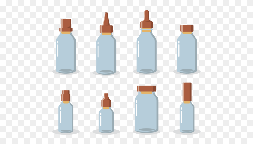 495x419 Bottle With Stoppers Icons Vector Glass Bottle, Plot, Cylinder, Label HD PNG Download