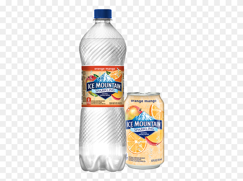 297x568 Descargar Png Botellas Y Latas De Ice Mountain Marca Naranja Mango Polonia Primavera Granada Limonada, Lata, Bebida Hd Png
