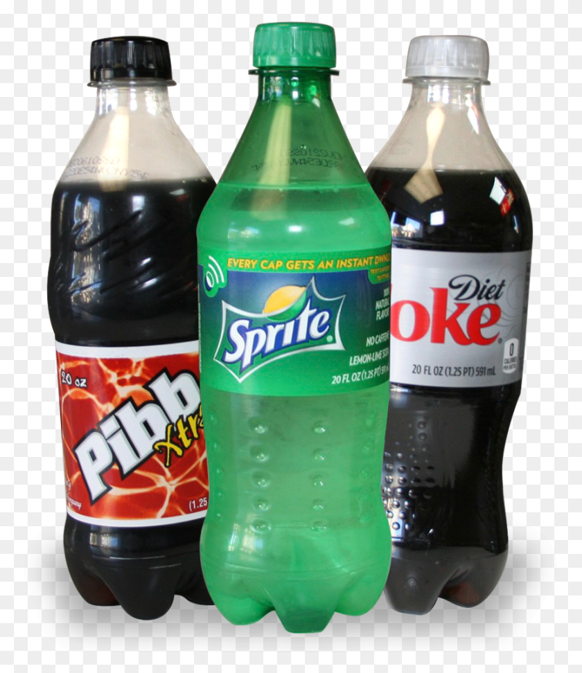 861x1007 Bottles Mr Pibb Sprite Diet Coke Coca Cola, Soda, Beverage, Drink HD PNG Download
