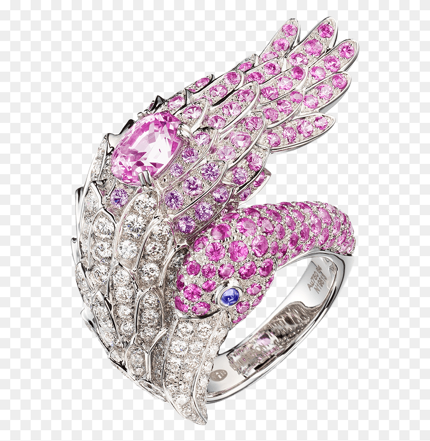 567x801 Descargar Png Boucheron Paris Anillos Animal Boucheron Flamingo, Gema, Joyería, Accesorios Hd Png