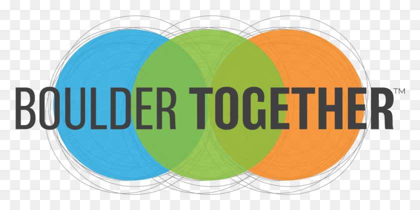 1018x471 Descargar Png Boulder Together Logo Circle, Gráficos, Texto Hd Png