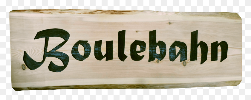 1938x687 Boules Court Sign Made From A Wooden Slab Plywood, Text, Word, Alphabet HD PNG Download