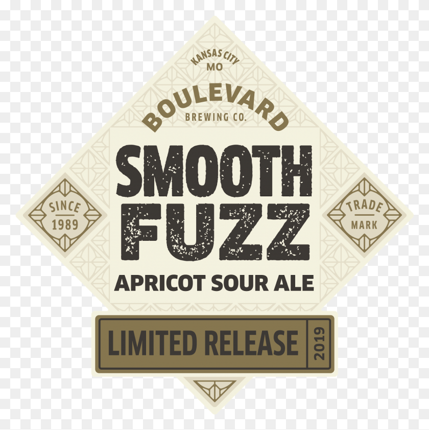 1505x1507 Boulevard Smooth Fuzz Apricot Sour Ale Label, Text, Paper, Poster HD PNG Download