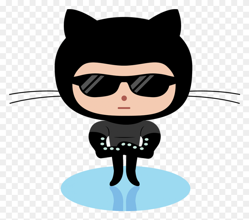 897x788 Bouncer Github Octodex Github Octocat, Sunglasses, Accessories, Accessory HD PNG Download