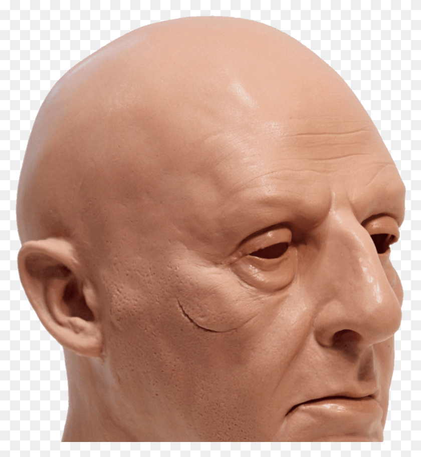 907x993 Bouncer Realistic Bald Man Mask Bouncer Mask, Head, Person, Human HD PNG Download
