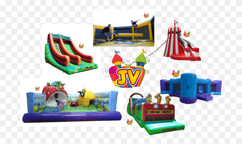 702x441 Bouncy Castle, Toy, Person, Human HD PNG Download