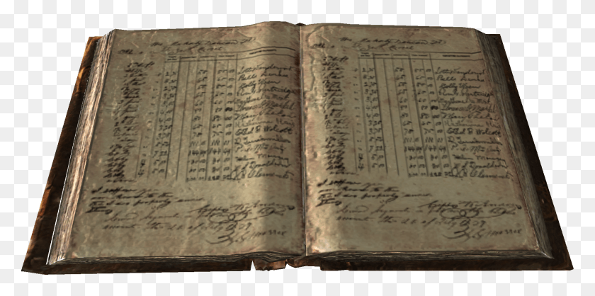 1818x836 Bound Ledger Book Template Budget Ledger Boolk Free Ledger Book Skyrim, Diary, Text HD PNG Download