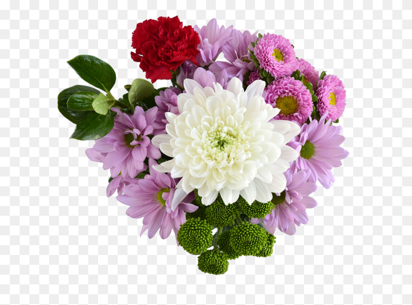 609x562 Bouquet, Plant, Dahlia, Flower HD PNG Download
