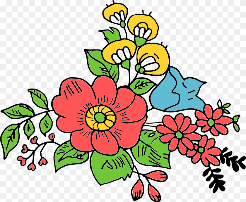 1480x1217 Bouquet Of Flower Transparent Drawing Flower Decorative, Art, Floral Design, Graphics, Pattern Clipart PNG
