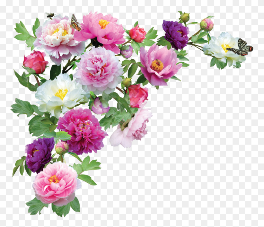 853x724 Bouquet Of Flowers Image Transparent Flower Images, Plant, Blossom, Peony HD PNG Download