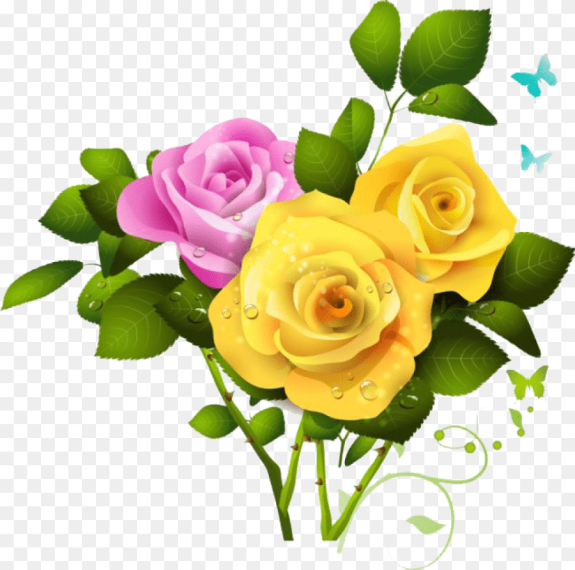 900x892 Bouquet Of Flowers Image Yellow Roses Clipart, Flower, Plant, Rose, Flower Arrangement Sticker PNG