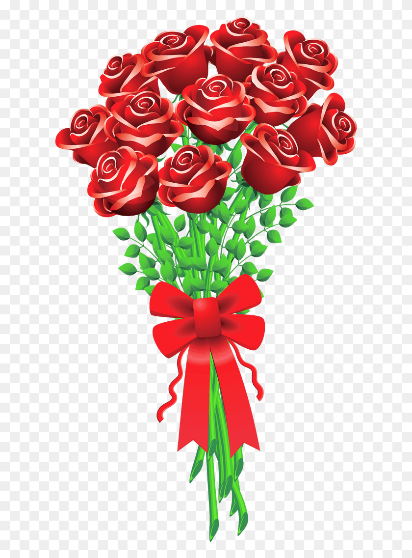 621x1076 Bouquet Of Roses Clipart, Plant, Flower, Blossom HD PNG Download