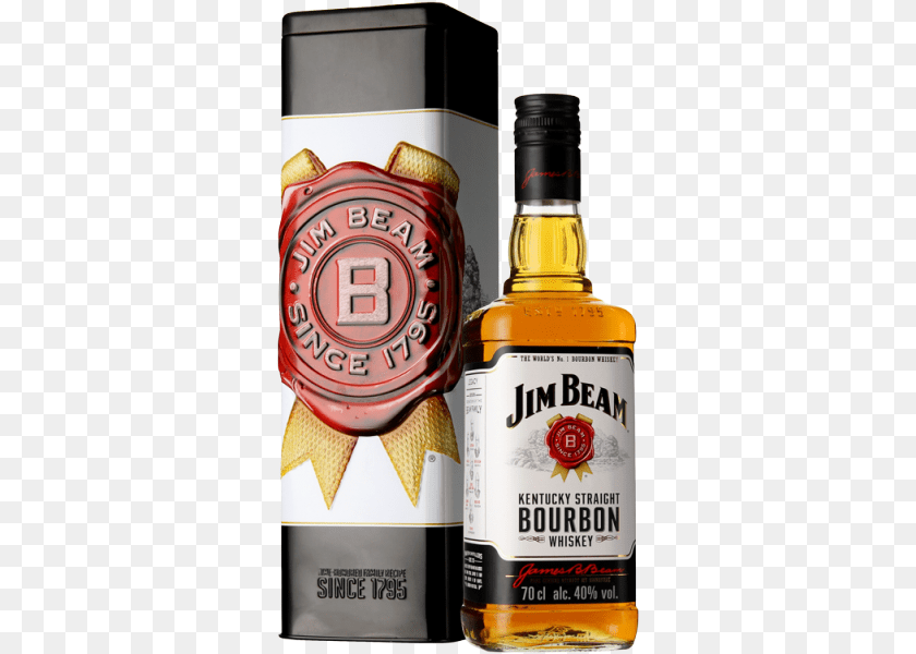 334x600 Bourbon Jim Beam White Jim Beam, Alcohol, Beverage, Liquor, Whisky Sticker PNG