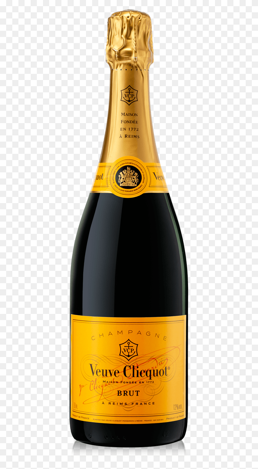 387x1464 Bouteille Champ Yellow Prod Veuve Clicquot Yellow Label Brut Reims, Alcohol, Beverage, Drink HD PNG Download