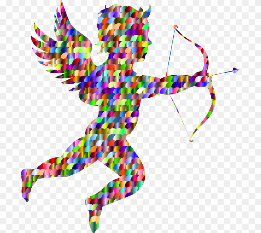 706x749 Bow And Arrow Cupid Computer Icons Line Art, Baby, Person Transparent PNG