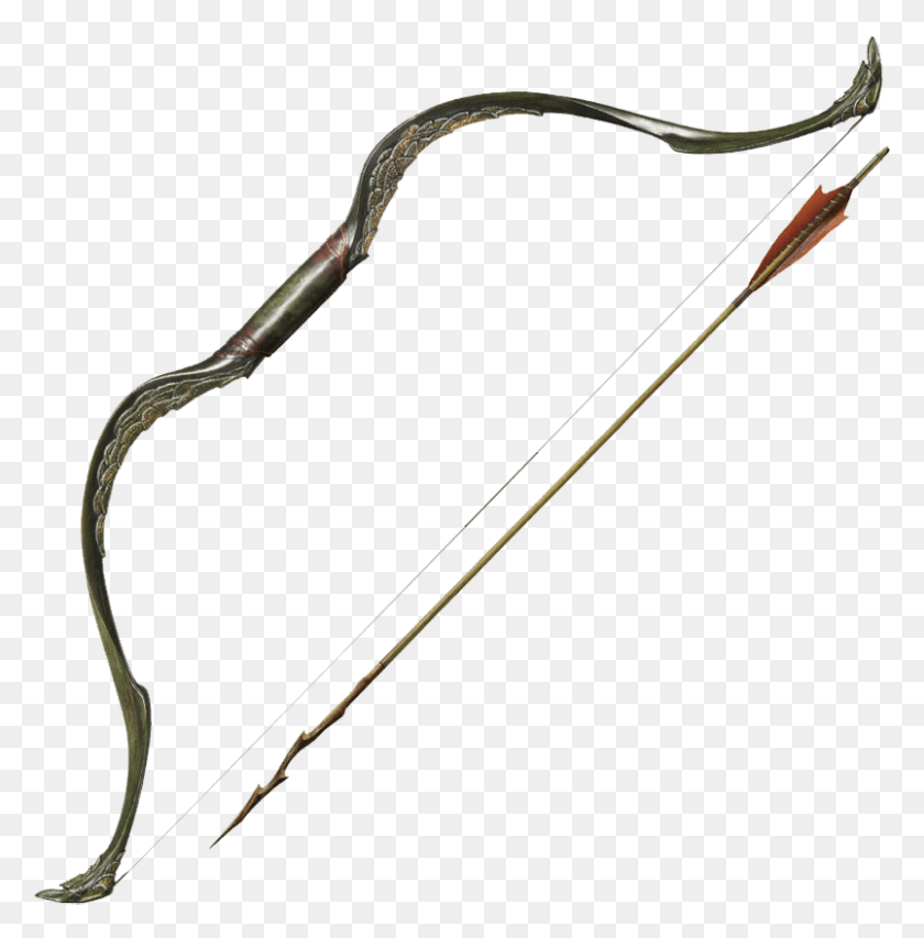 804x818 Bow And Arrow Of Tauriel Tauriel Bow, Symbol HD PNG Download