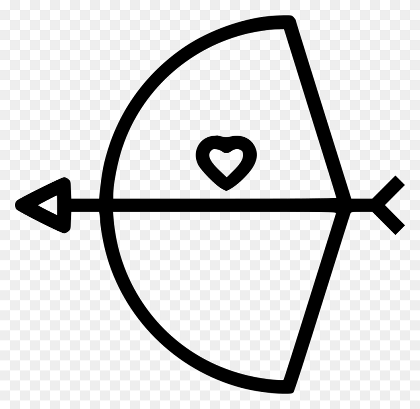 980x952 Bow Arrow Cupid Comments Heart, Symbol, Triangle, Sport HD PNG Download